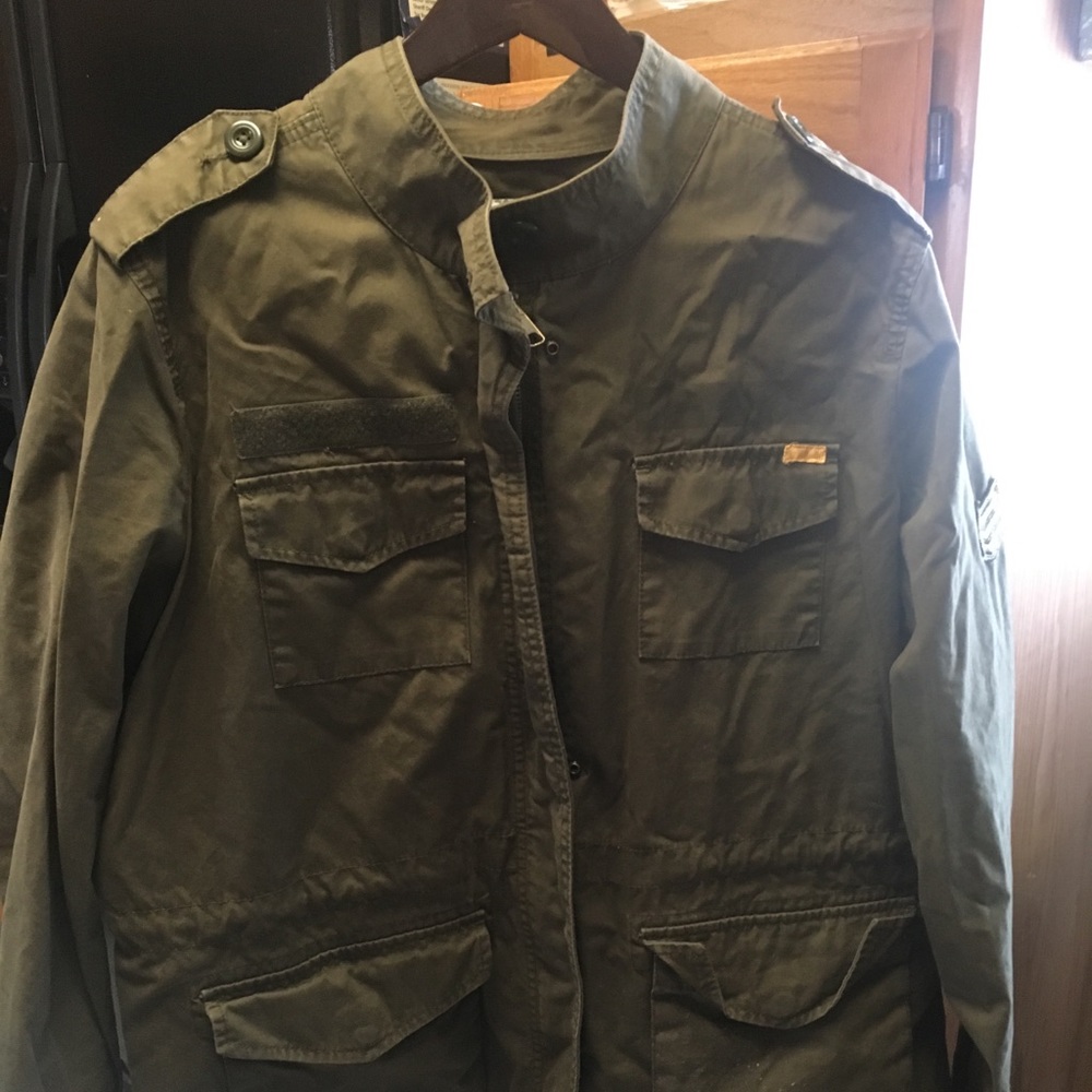 Old navy green zipper jacket XL
